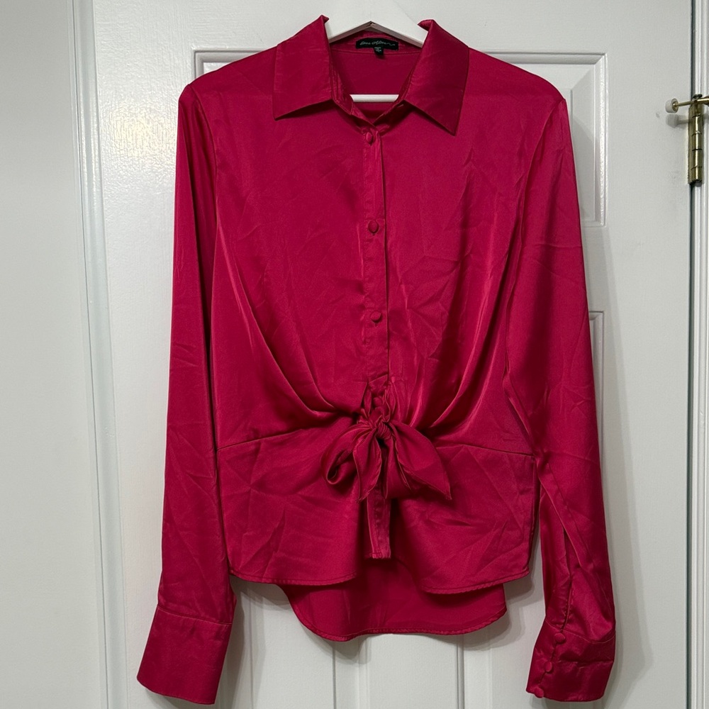 Ever After Satin Pink Women's Top
